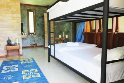 Cama en dormitorio mixto de 6 camas — Wonderland Healing Center